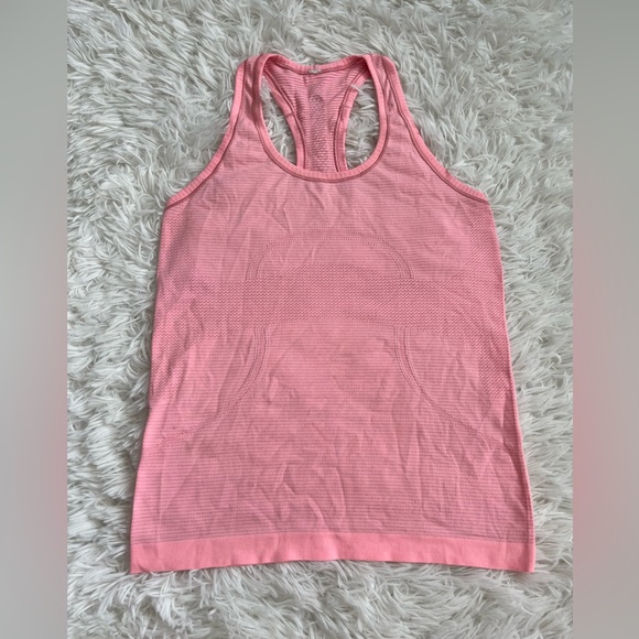 Lululemon Swiftly Tech Racerback Pink Shell / White - Size 6 - Picture 2 of 7